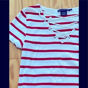 Ralph Lauren Sport striped nautical lace-up